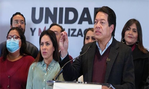 Mario Delgado, presidente nacional de Morena, convocó al evento de Unidad y Movilización. Con la finalidad de que Siga la Transformación, el próximo domingo, en la explanada del Teatro Morelos, en Toluca.