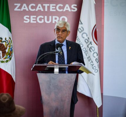 Refrenda Gobierno de Zacatecas su apoyo para mantener presencia de las fuerzas de seguridad en todo el territorio estatal