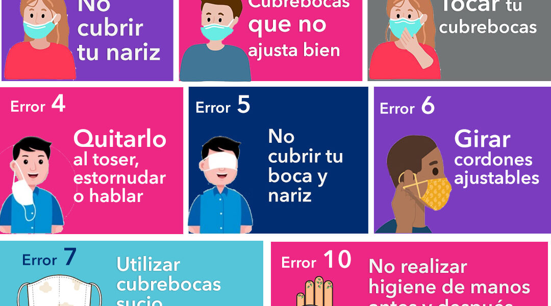 Invita Secretaría de Salud a usar correctamente el cubrebocas en espacios abiertos y cerrados