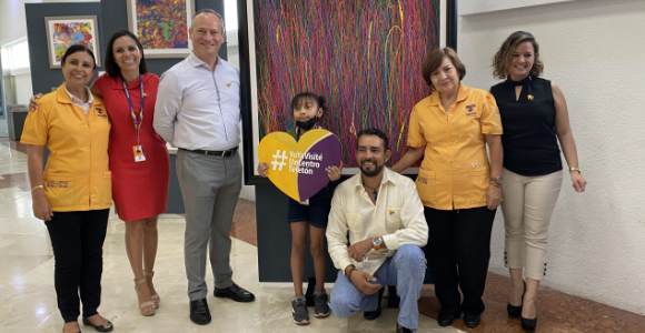 Exhiben obras de niños del CRIT Quintana Roo en el aeropuerto de Cancún