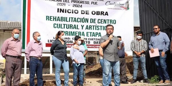 Inician rehabilitación del Centro Cultural y Artístico de Cuetzalan