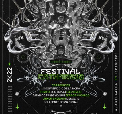 Conoce el cartel para Festival Catharsis 2022