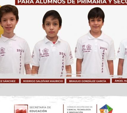 Zacatecas, segundo lugar nacional en Olimpiada de Matemáticas