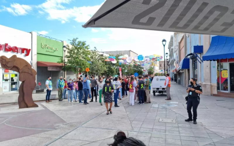 Realizan Protección Civil Estatal y Secretaria de Salud simulacro de atención de emergencias en el centro de la ciudad de Chihuahua