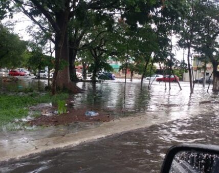 Colapsa el sur de Quintana Roo por torrencial lluvia