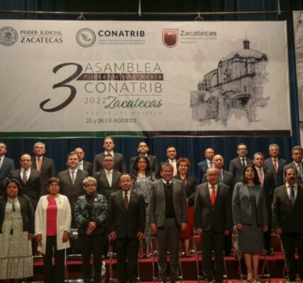 Zacatecas está a la vanguardia en materia judicial, destaca Gobernador David Monreal al inaugurar la Conatrib