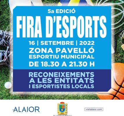 Alaior acogerá este viernes la 5a Feria de Deportes