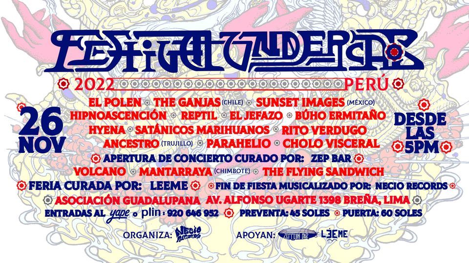 Prepárate para el festival undercaos 2022 en Perú