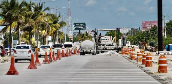 Bulevar Colosio Cancún: Así se encuentran las obras en el quinto tramo