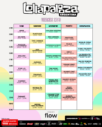 Lollapalooza 2023: conocé todos los horarios del festival