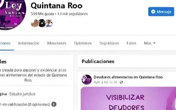 Exhiben organizaciones feministas en redes a deudores alimentarios de Quintana Roo